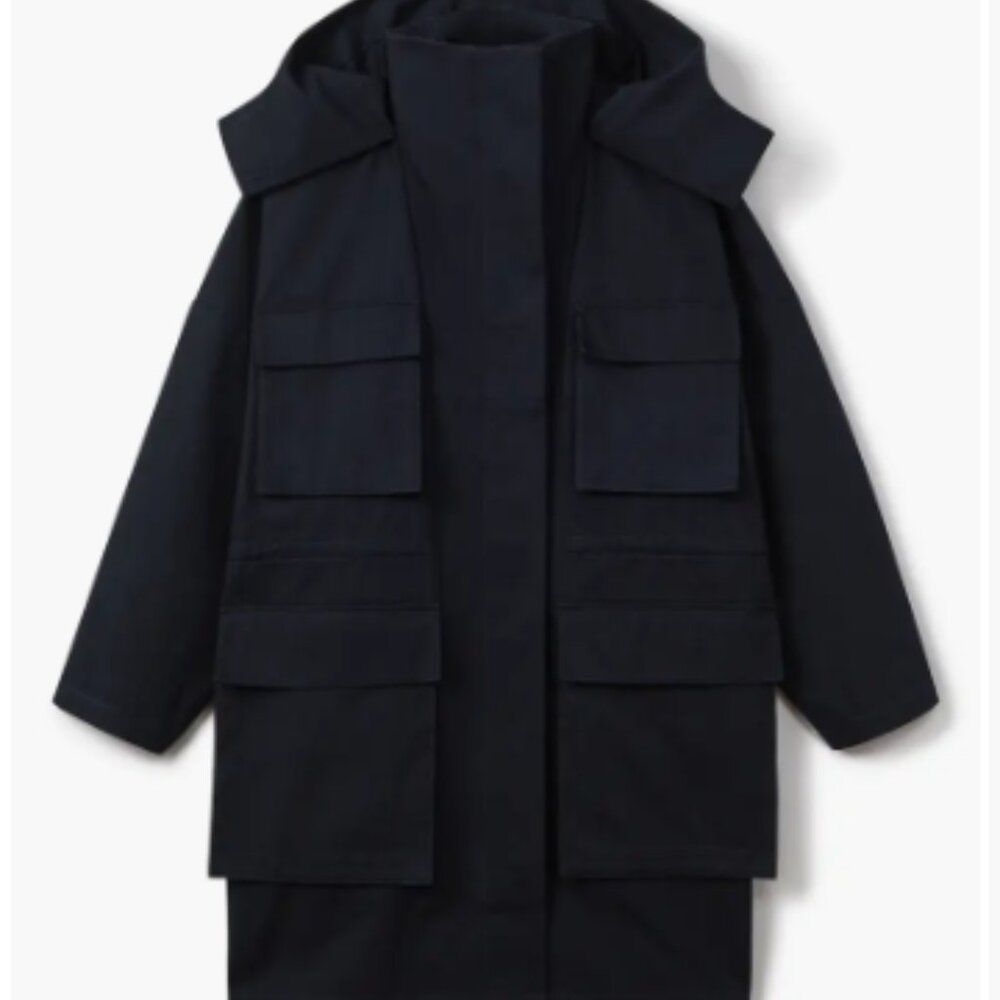 BRAND NEW WITH TAGS!   Reiss Peyton Hooded Cotton Parka Coat - $175